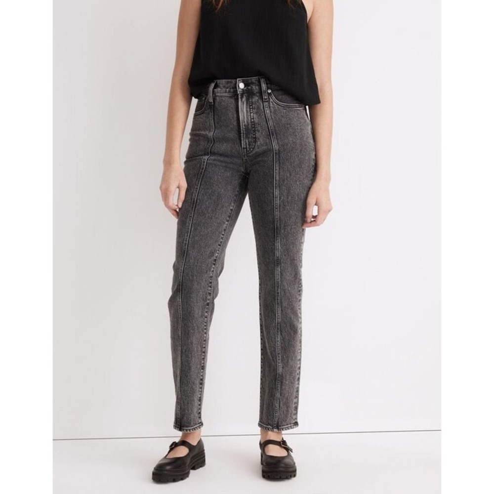 Madewell The Perfect Vintage Straight Jean Faded Black NG229 Size 26